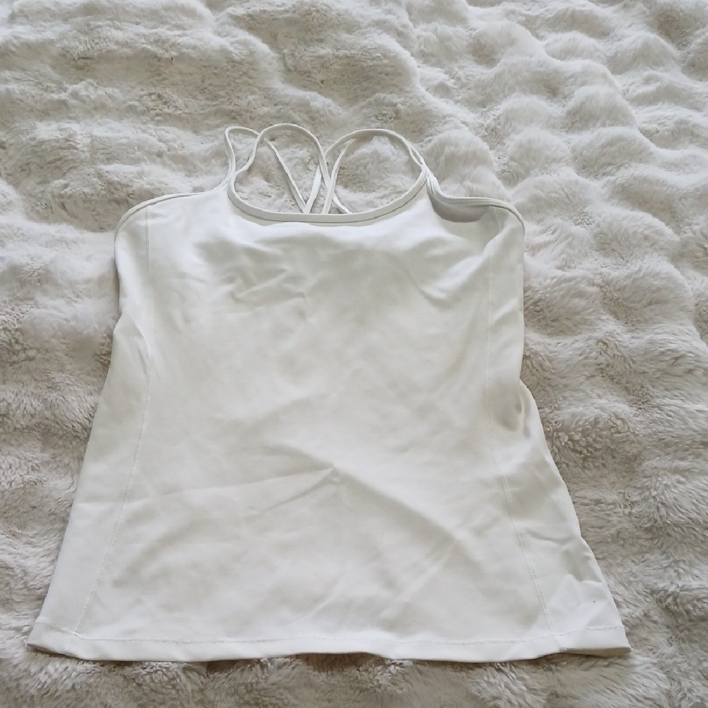 Lululemon Athletica White Tank Top